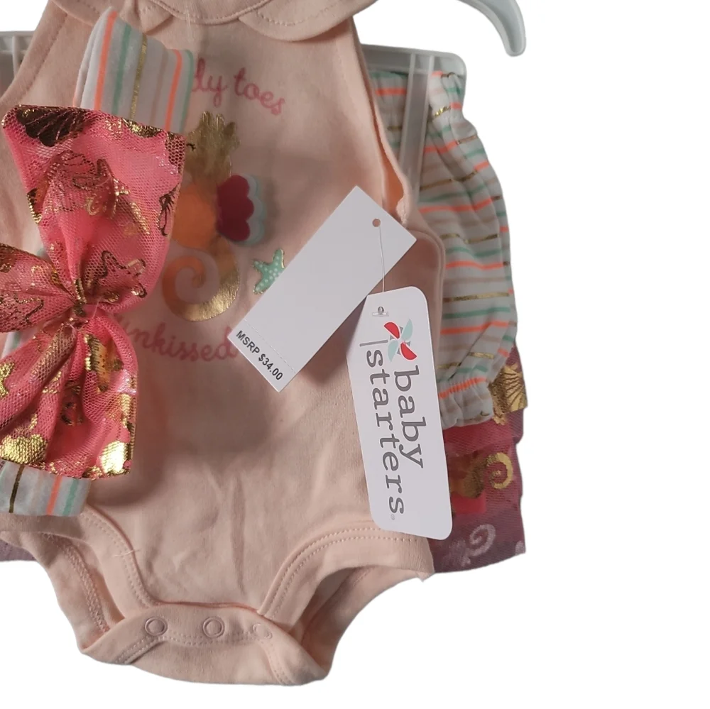 Baby starters Newborn babygirl 4pc Set